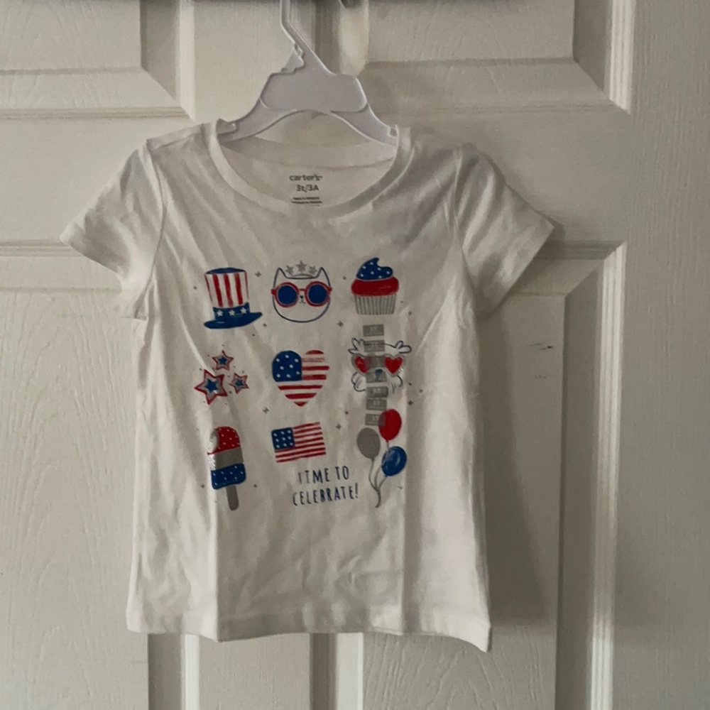 White T-shirt for a girl 3 years old